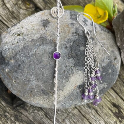 amethyst-stick-dropper-earrings-silver-twist-sandrakernsjewellery