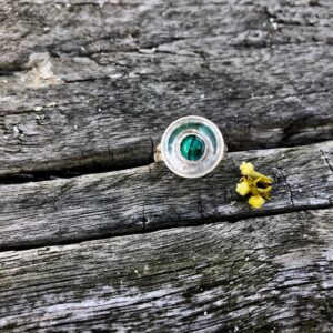 malachite-ring-domed-hammered-top-sandrakernsjewellery